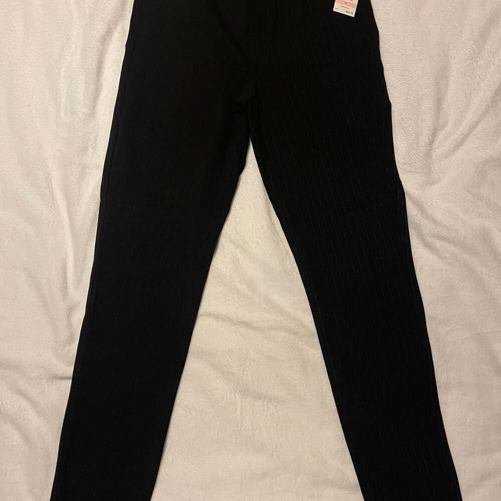 Anne Klein Jeans Black Stripe Double Button Size 10 NWT